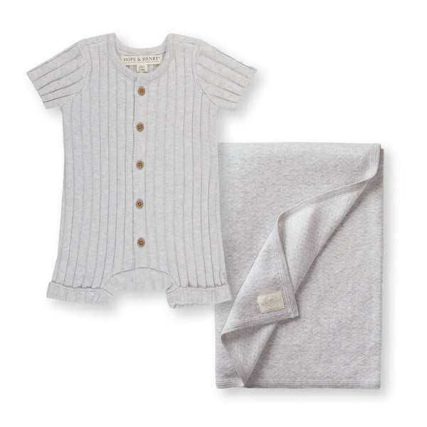 shortie-romper-jacquard-blanket-gift-set Hope & Henry - Sophia's StyleSets-1